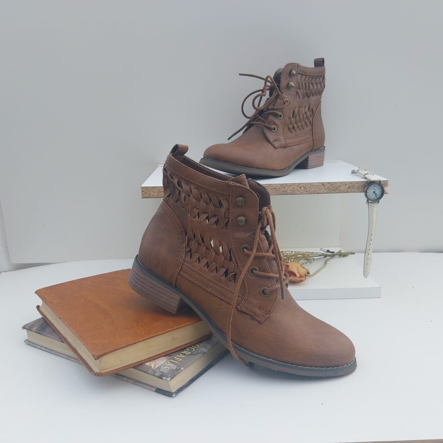 Botín Dama Newwalk Casual Color Camel