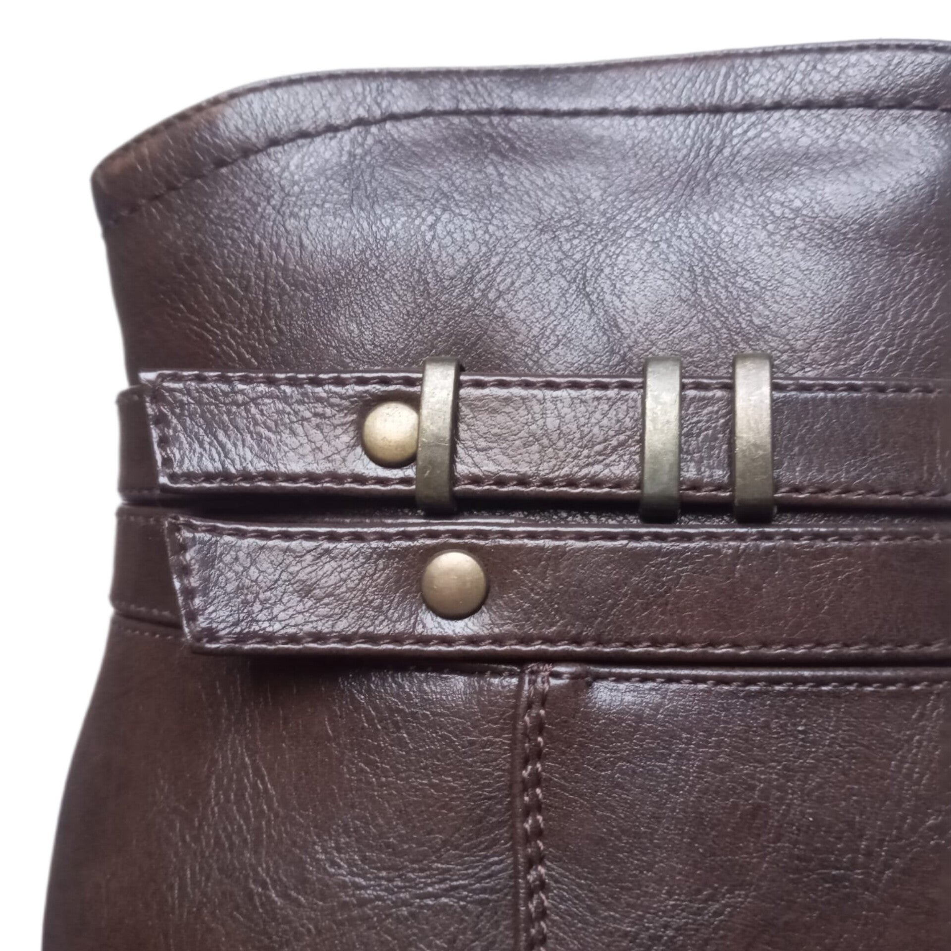 Botin De Taco Dama Color Café Marca New Walk talla 38